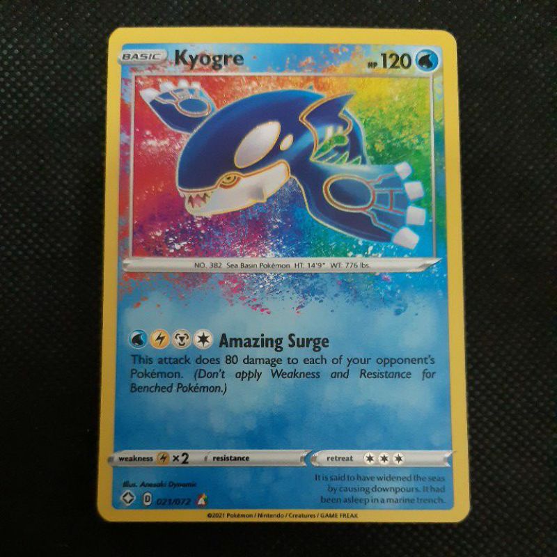 Pokemon Card Tcg Shining Fates Amazing Rare Reshiram 017 072 Kyogre 021 072 Yveltal 046 072 100 Original Card Shopee Malaysia