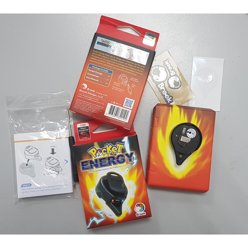 Pokemon Go Plus Micro Usb Charging Brook Pocket Energy No More Battery Shopee Malaysia