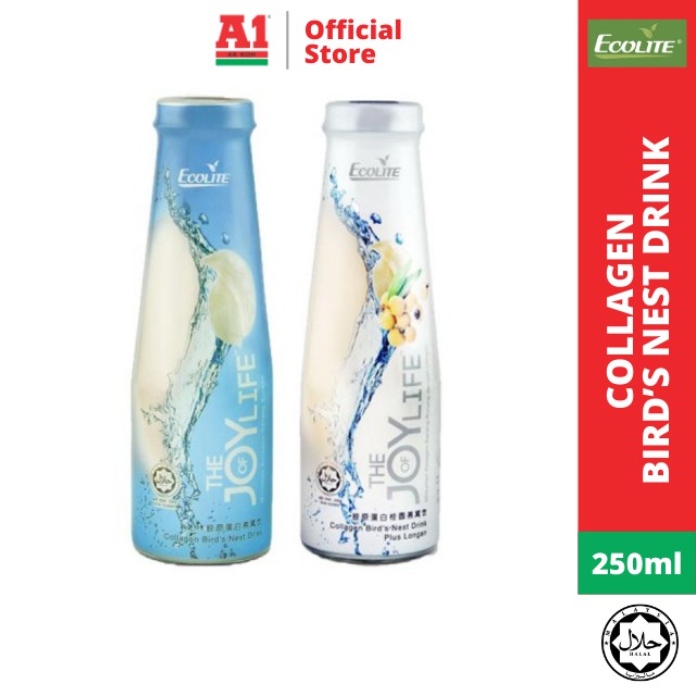 Ecolite Collagen Bird S Nest Drink Original Longan 250ml èƒ¶åŽŸè›‹ç™½ç‡•çªé¥®