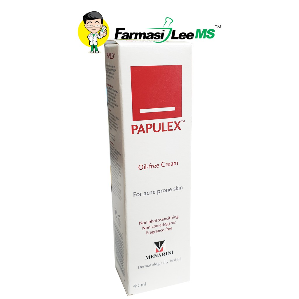 Papulex Oil Free Cream 40ml for acne prone skin (Exp 04/2021) | Shopee