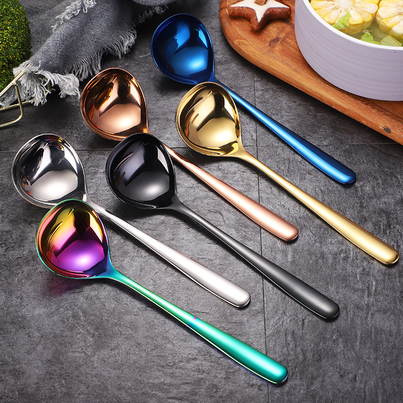 Sudu sup keluli tahan karat 304Stainless Steel Soup Ladle Multi