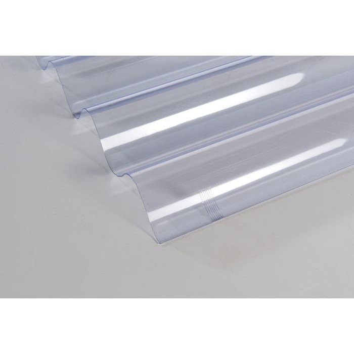 2 5 Ft Atap Cerah Lutsinar 1mm Corrugated Polycarbonate Transparent Roof Sheet Shopee Malaysia