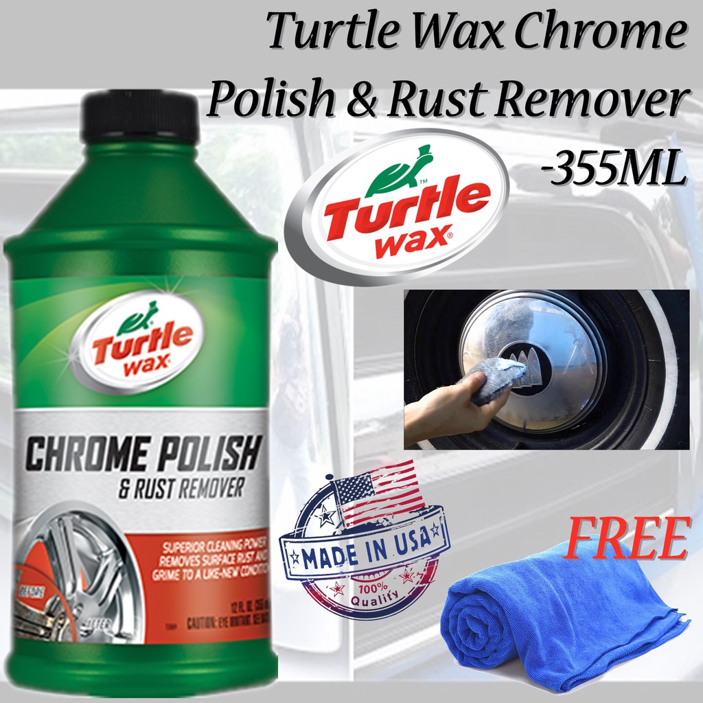 Turtle Wax Liquid Chrome Polish Rust Remover, 12 Fl Oz