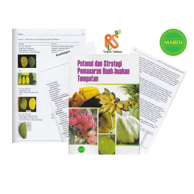 Buku Terbitan MARDI, Potensi dan Strategi Pemasaran Buah-buahan 