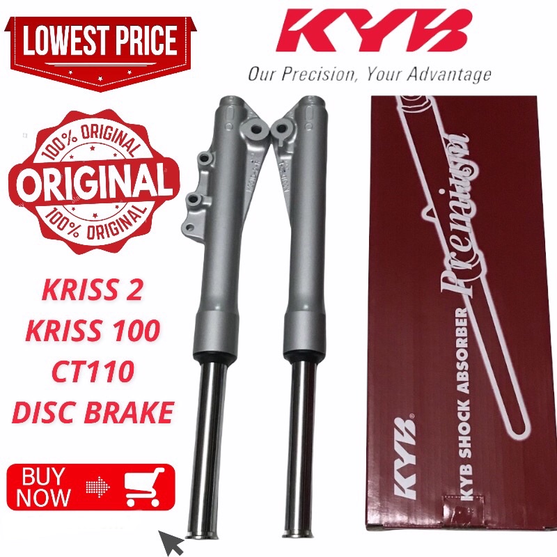 OFFER!!! MODENAS KRISS 1 KRISS 2 CT110 CT100 MR1 KRISTAR BRAKE DRUM DISC 100% ORIGINAL KYB FRONT FORK SET FORK DEPAN