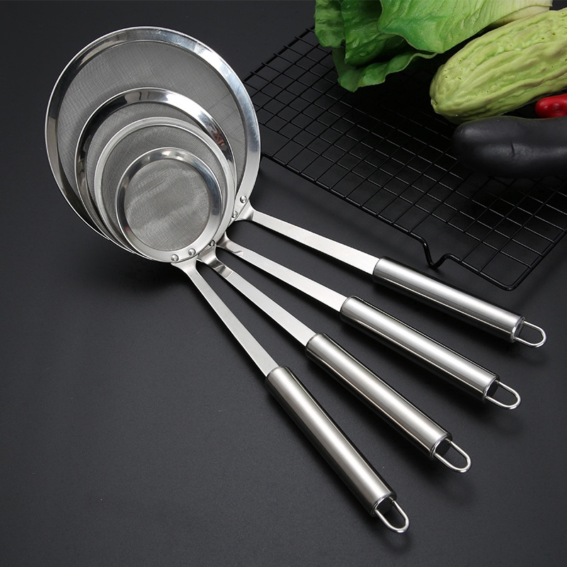 Stainless steel filter Spoon kitchen gadget oil spill spoon filter