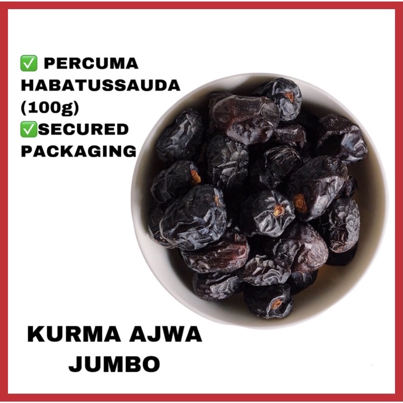 Kurma Ajwa Jumbo Aa Madinah Shopee Malaysia