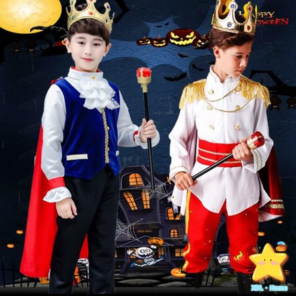 2022 Halloween Children's Day role play pakaian persembahan budak lelaki clothing boy COSPALY Pirate King the prince clothes performance set