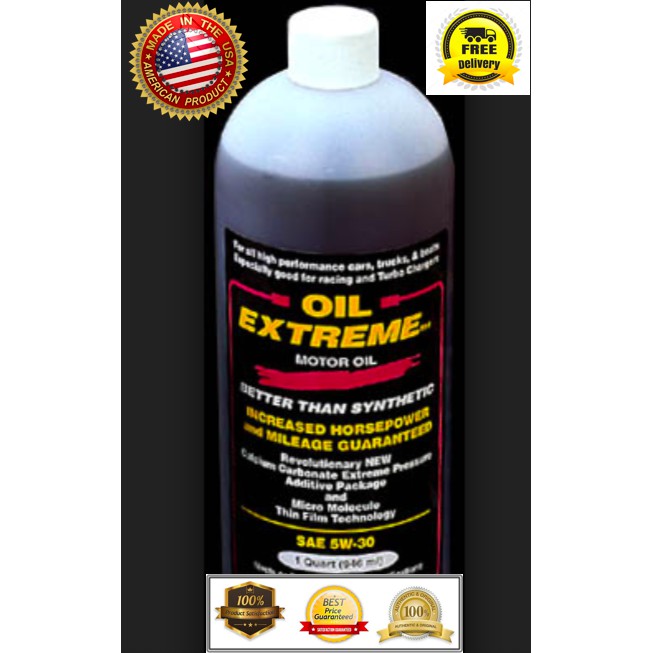 OIL EXTREME USA - "BETTER SYNTHETIC" RACING OIL API SN/GF5 (ENGINE / MOTOR / ATV) 1Q