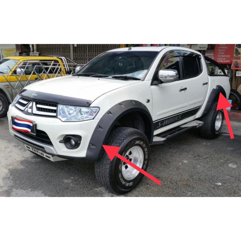 Mitsubishi Triton Vgt Gs Fender Flares For Year 2013 2015 Shopee Malaysia