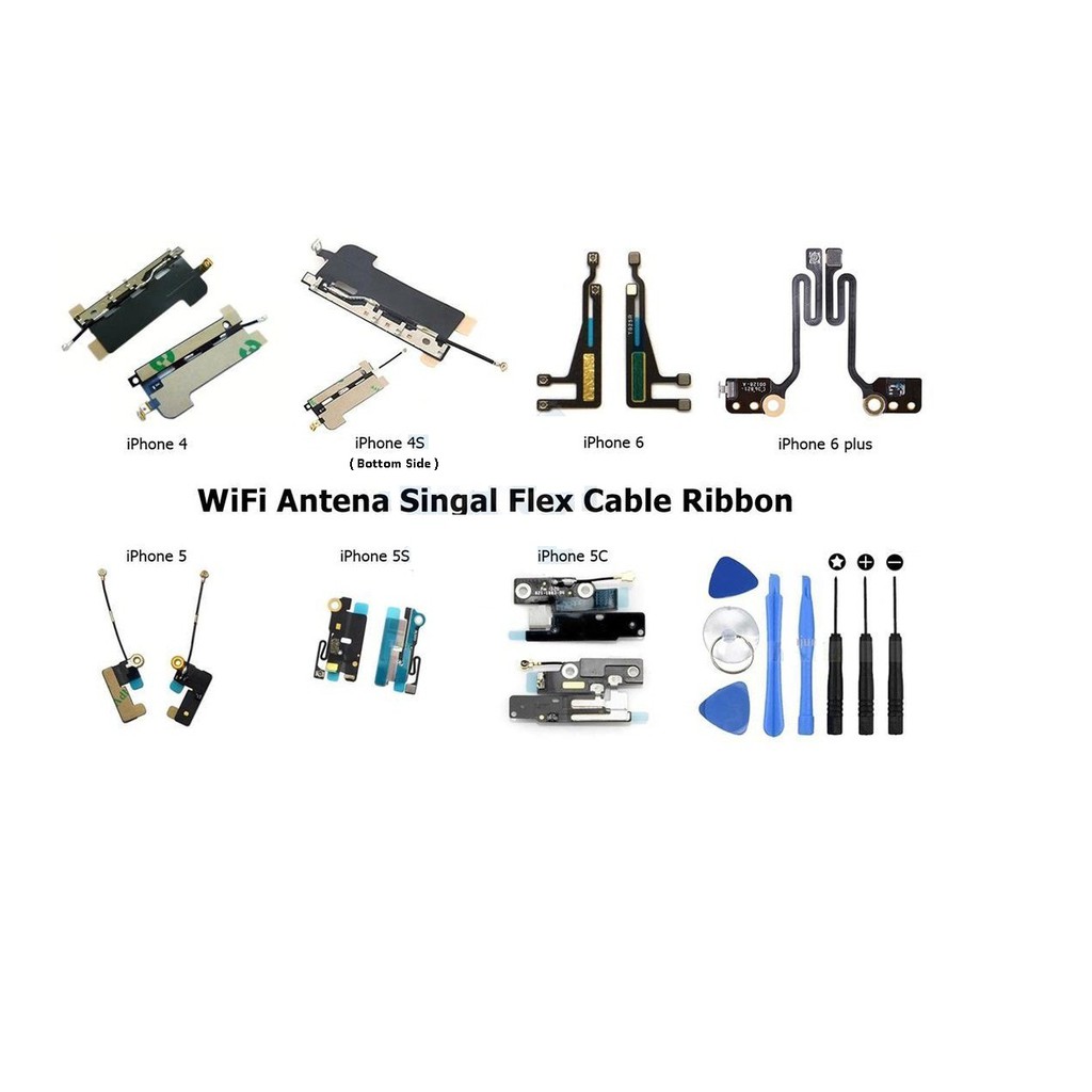 Iphone 4 4g 4s 5 5g 5c 5s 6 6g 6p 6s 6sp 7 7g 7p 8 8g 8p Plus 10 X Wifi Antenna Network Signal Flex Cable Ribbon Shopee Malaysia