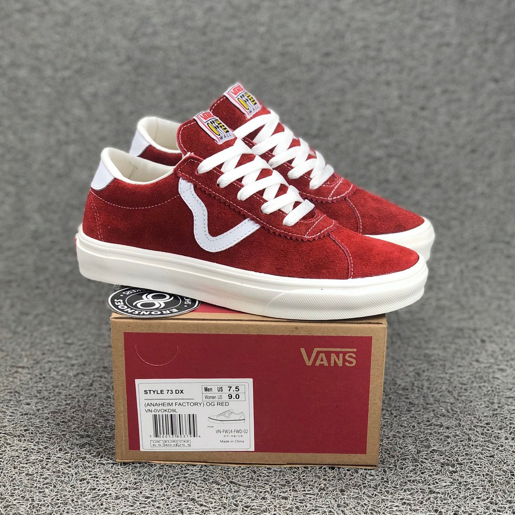 vans style 73 dx red
