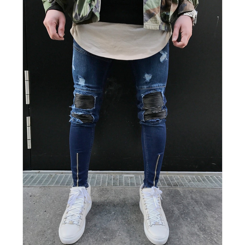 youth biker jeans