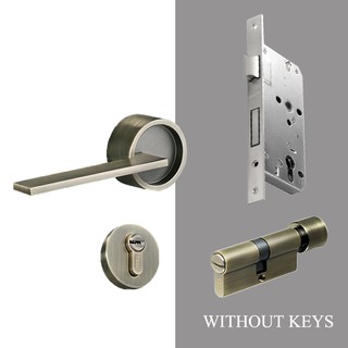 1 Set Simple Door Lock American Style Retro Bedroom Door Handle