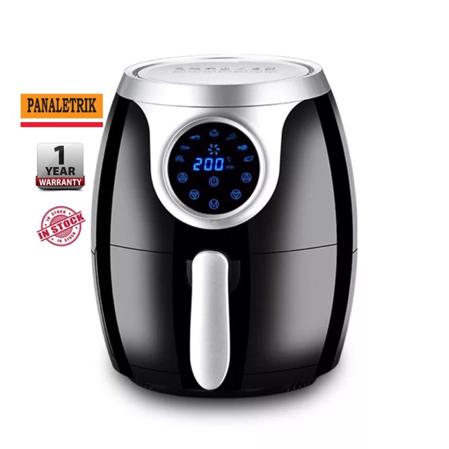 Panaletrik Digital Air Fryer Large (3.8L) AirFryer Cooker Deep Fry Cooking Pan