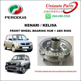PERODUA KENARI / KELISA FRONT WHEEL BEARING HUB + ABS RING 