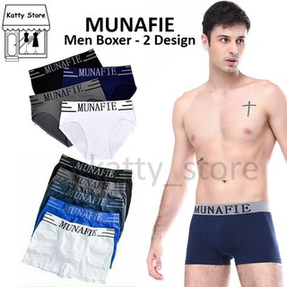 [READY STOCK] MUNAFIE Men Boxer Briefs Spender Underwear Shorts One Size Seluar Dalam Pendek Lelaki