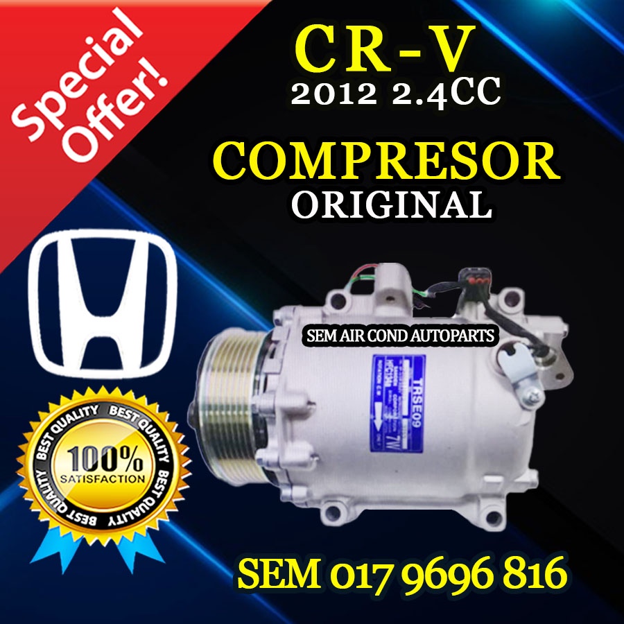 HONDA CRV/ CRV 2012 YEAR 2.4CC ORIGINAL COMPRESSOR/ KOMPRESOR (CAR