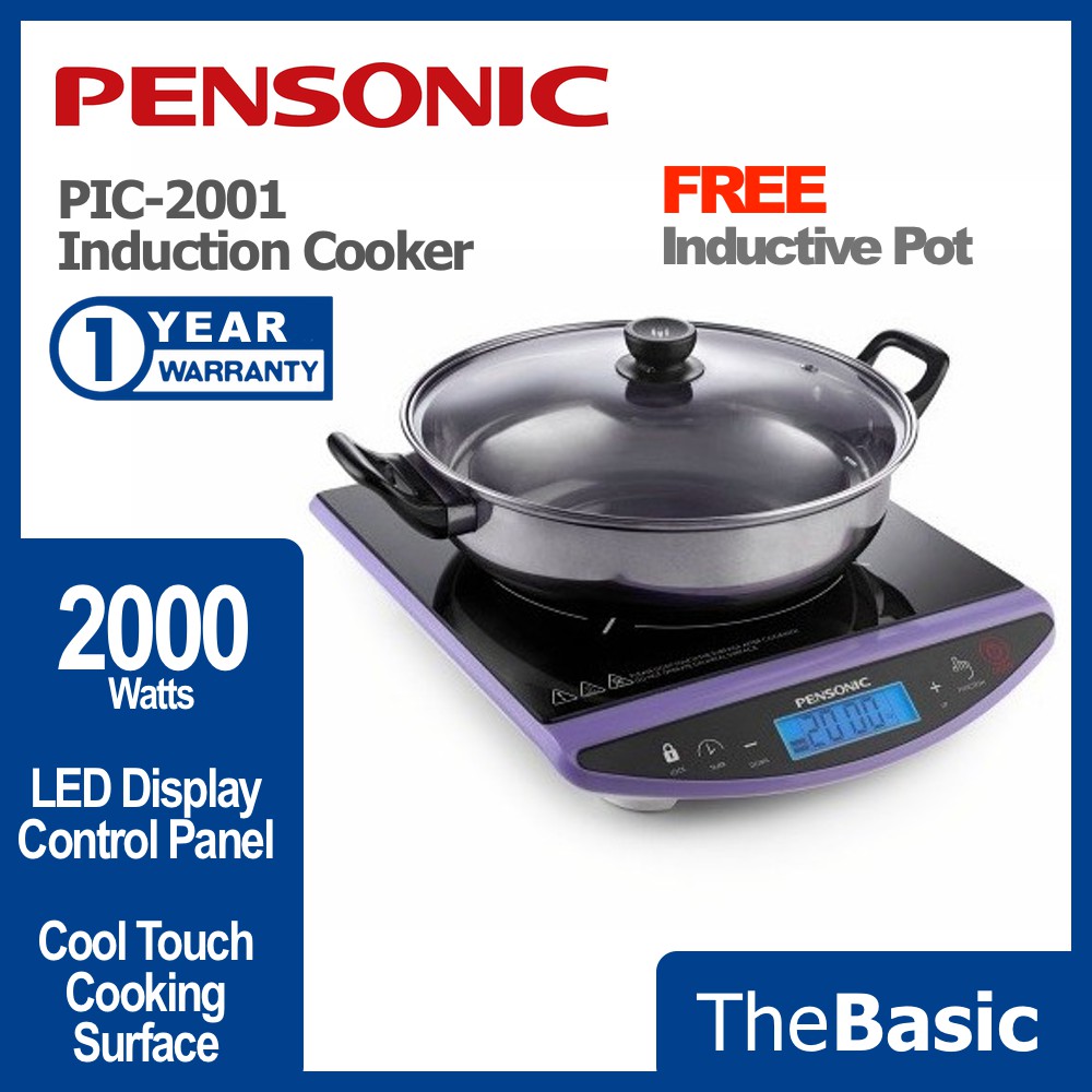 Pensonic 2000w Induction Cooker Free Pot Dapur Induksi Pic 2001 Pic2001 Malaysia