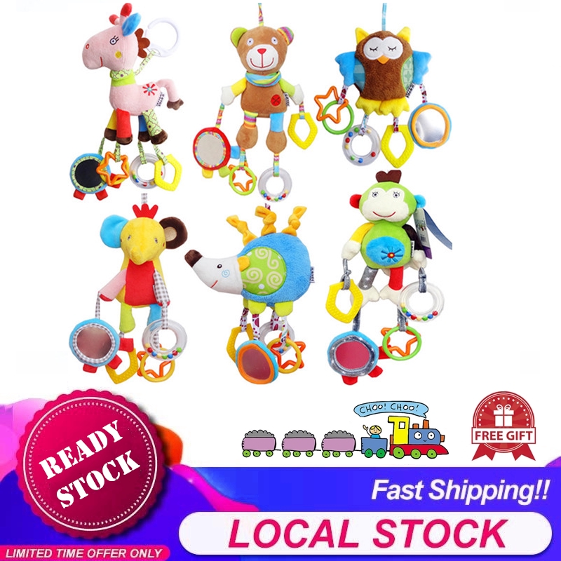 [Choo Choo Toy] JJOVCE Baby Rattle Soft Toy Stroller Bed Hanging Toy
