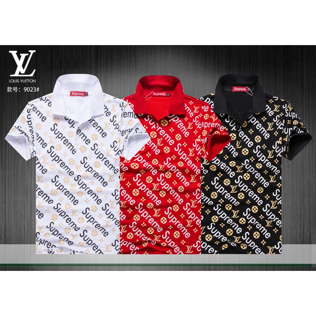 supreme louis vuitton t shirt red