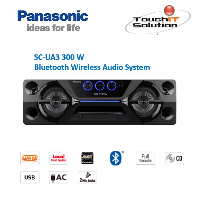 Panasonic Bluetooth Speaker SC-UA3 (300W) High Power Wireless Speaker ...