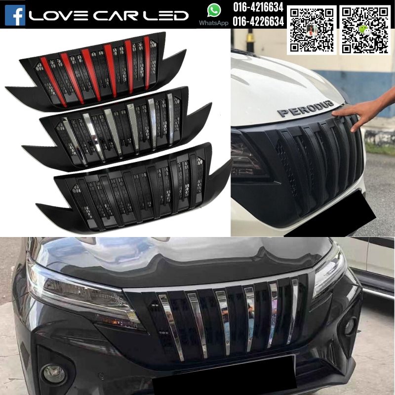 PERODUA ARUZ Front Bumper Grille Replacement Venom Grill 