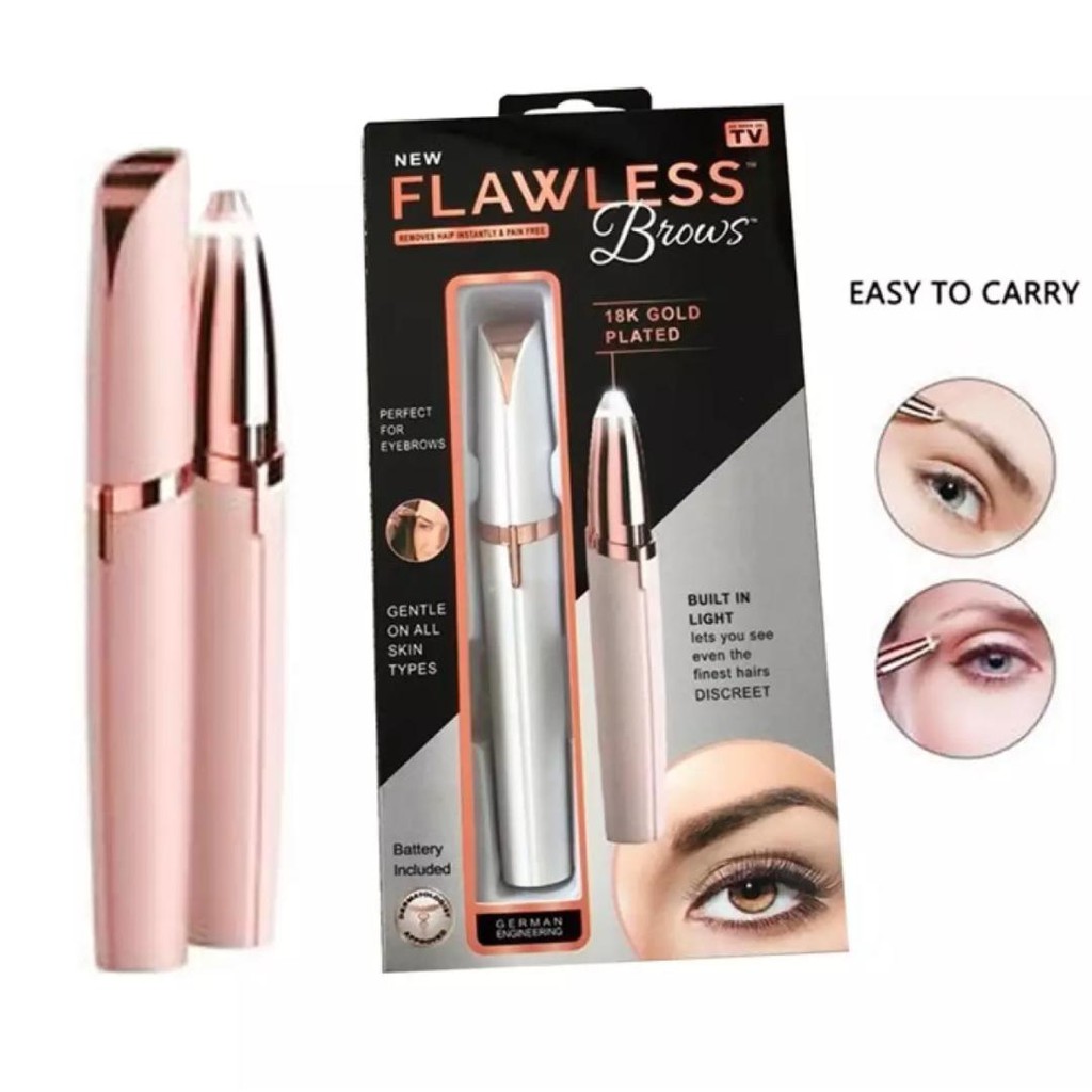 flawless brows 18k gold plated