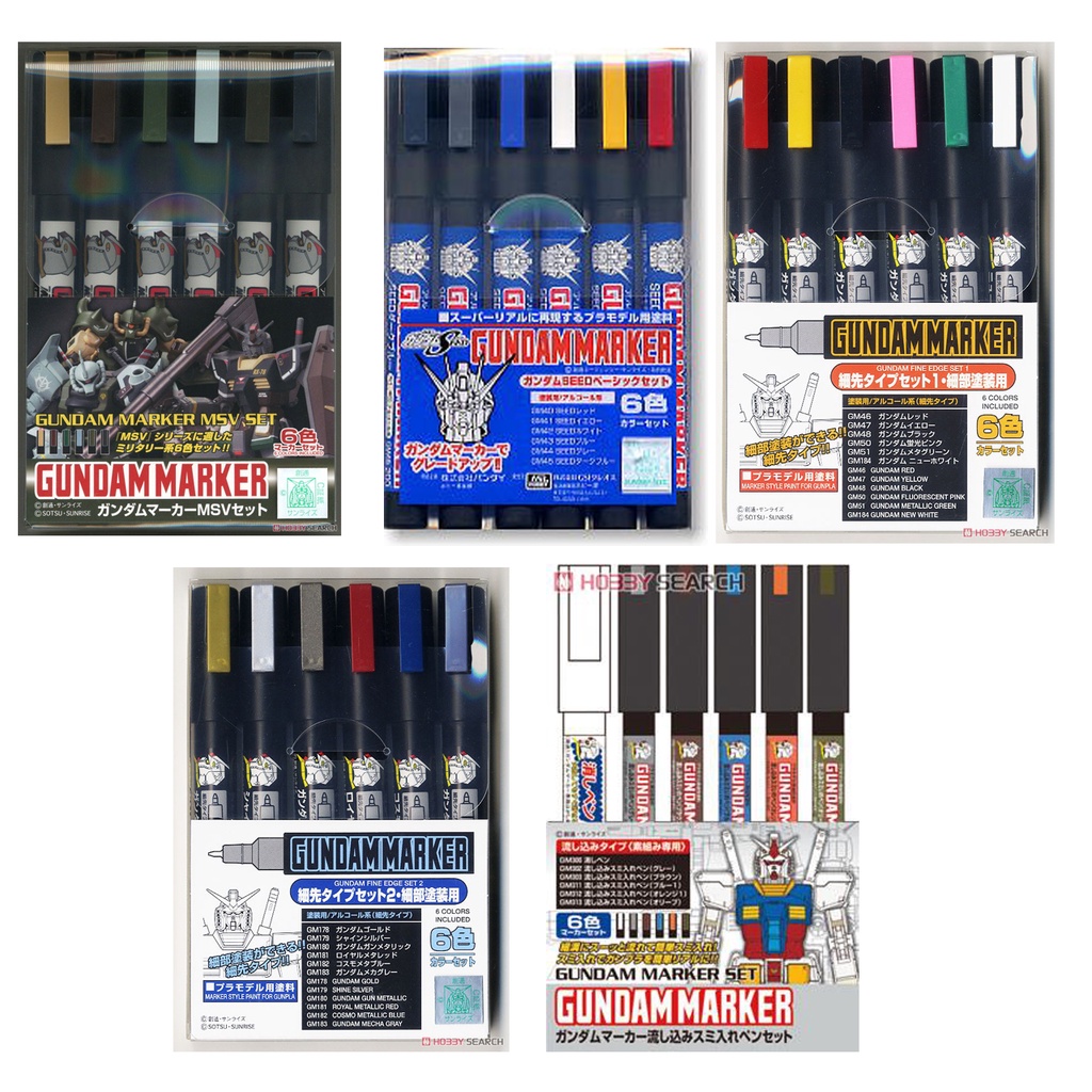 GUNDAM MARKER SET (PAINT) Shopee Malaysia
