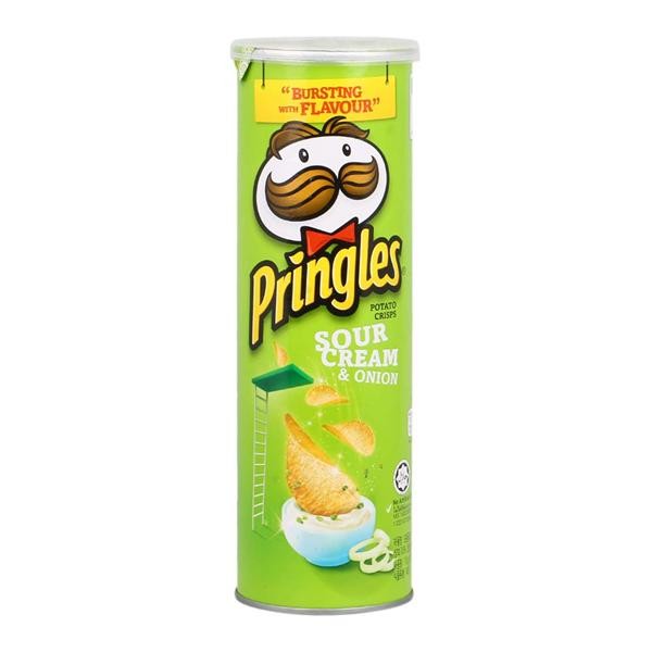 Pringles Potato Crisps Sour Cream & Onion 110g | Shopee Malaysia