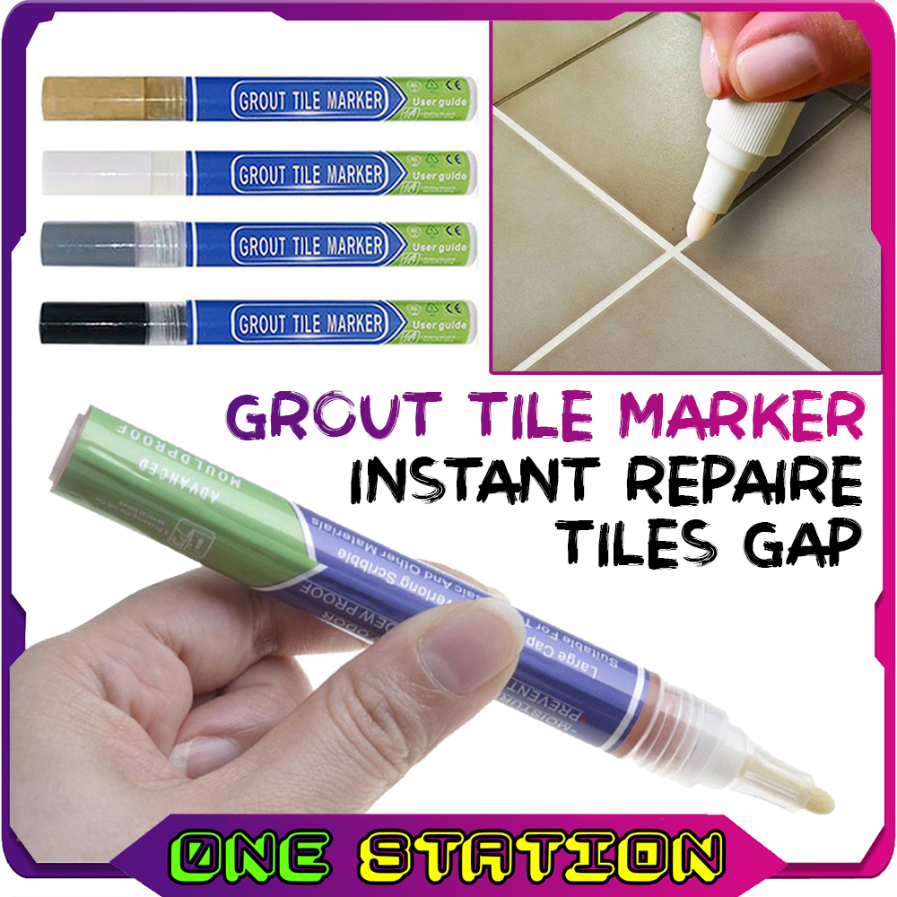 GT60 Grout Tile Mosaic Marker Waterproof Mildew Kitchen Bathroom Instant Repair Styling Pen Home Use Kit