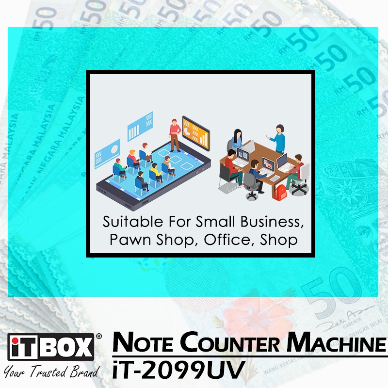 iTBOX Note Counter Machine iT-2099UV | Money Cash Counter Machine