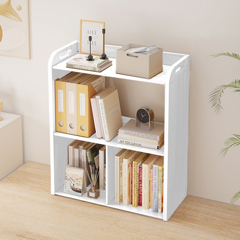 Tabletop book storage rack student desk bookshelf space saver rack