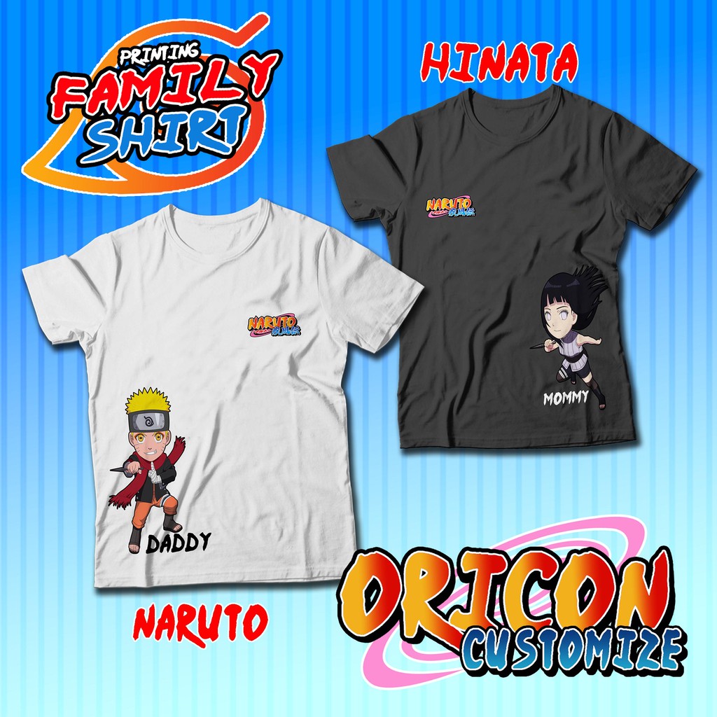 Family Tee Shirt Naruto Boruto Baju Animation Daddy Mommy Granpa Grandma Baby Cute Tshirt Shopee Malaysia - baju naruto roblox