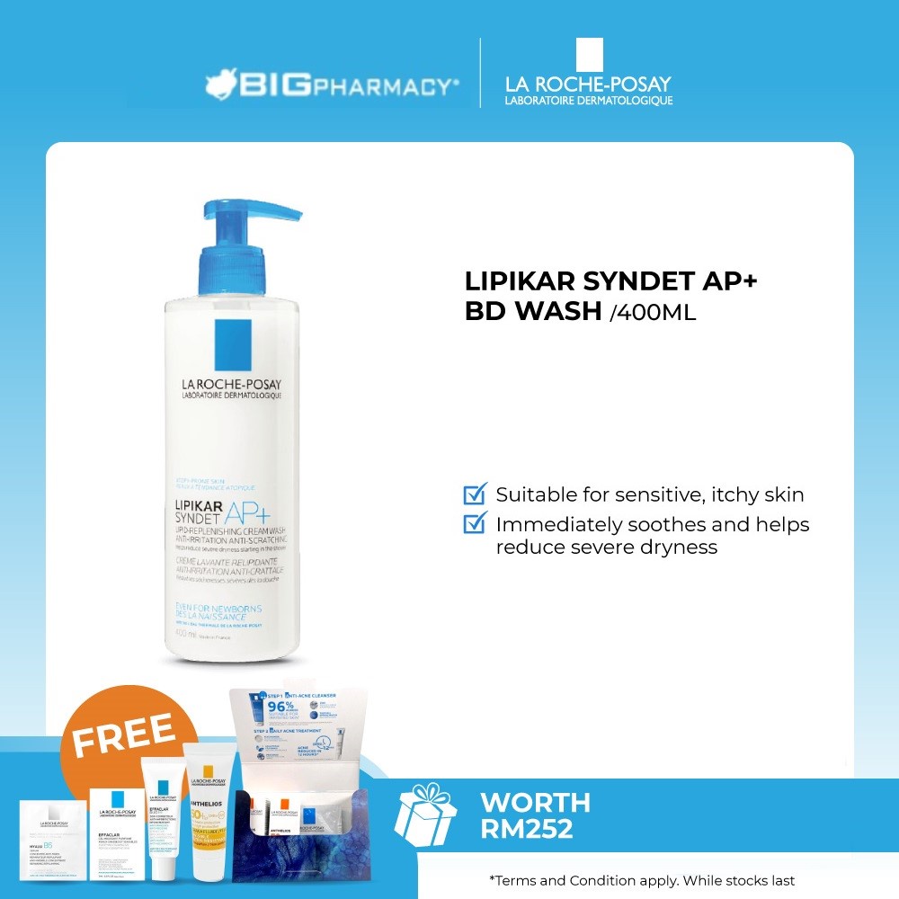 La Roche Posay Lipikar Syndet AP+ AntiIrritation Body Wash Irritated