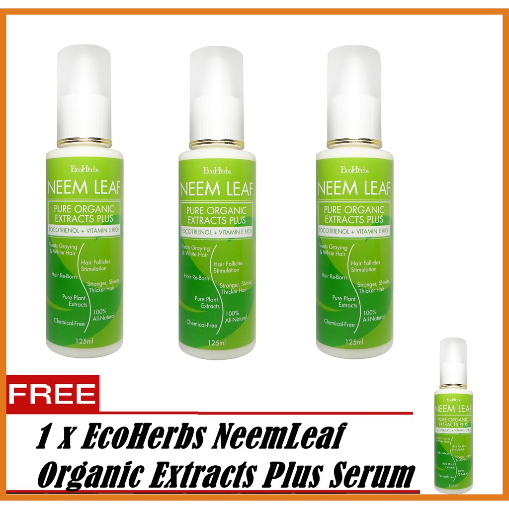 Ecoherbs Neemleaf For Treating Premature White Gray Hair Dull