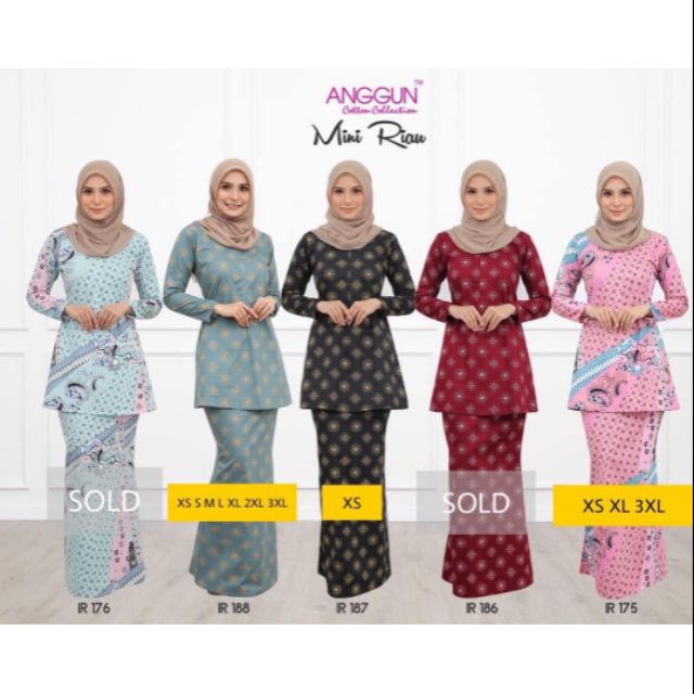 Anggun Cotton Collection(mini moden dan mini riau) | Shopee Malaysia