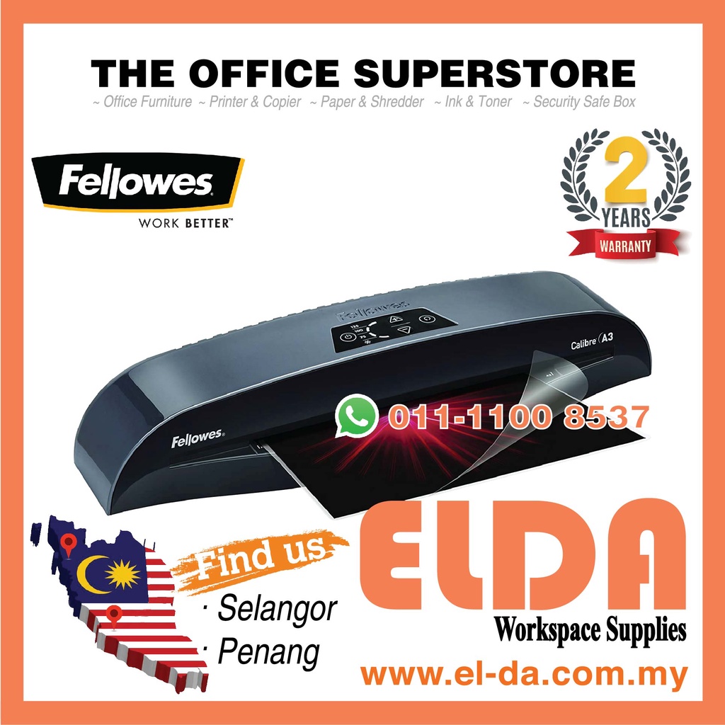 **Mesin Laminating** Fellowes Calibre A3 Laminator (Small Office / Home