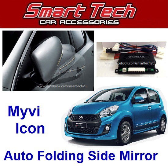 Perodua Myvi Icon Auto Flip Folding Side Mirror System Shopee Malaysia