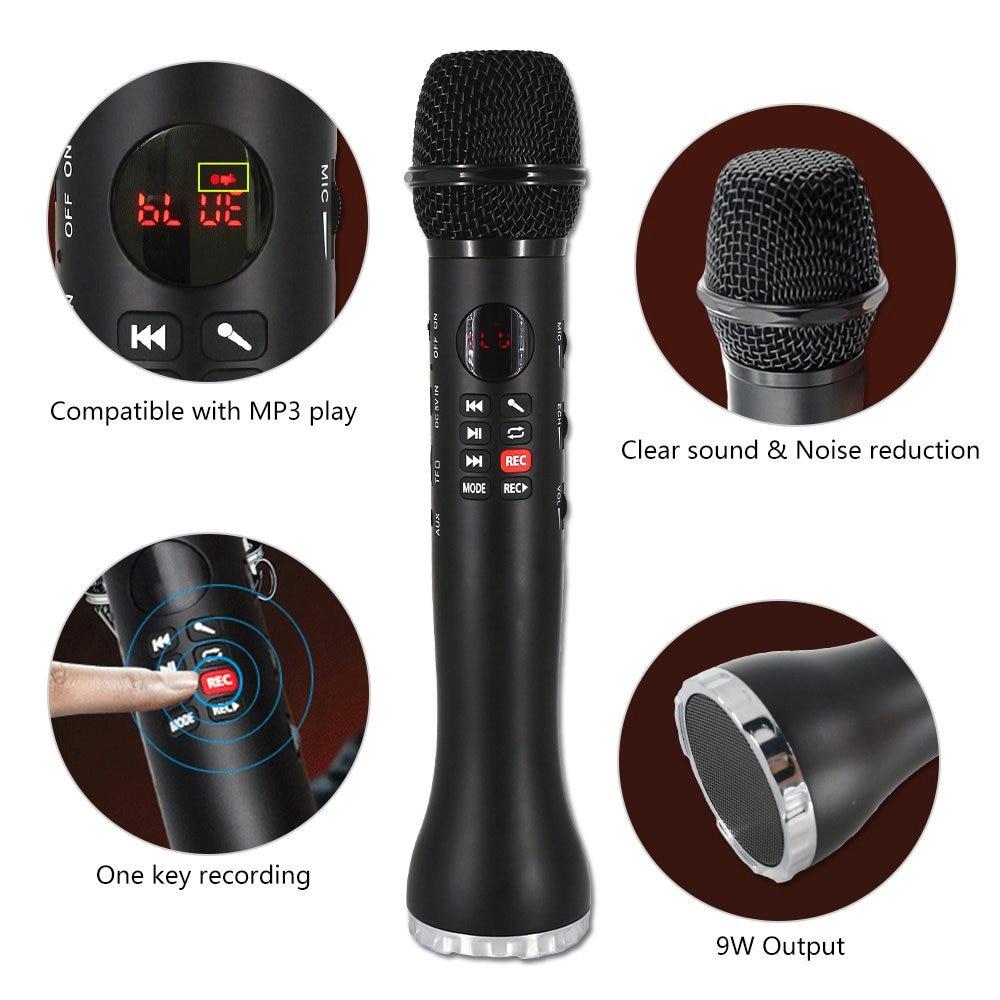 Professional Karaoke Microphone Wireless Speaker Portable Bluetooth
