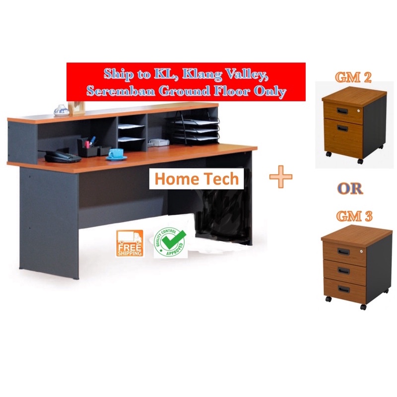 ⭐️⭐️SHIP TO KL/KLANG VALLEY/SEREMBAN ONLY ⭐️⭐️Office Furniture G Series Reception Counter Table Set With Pedestal