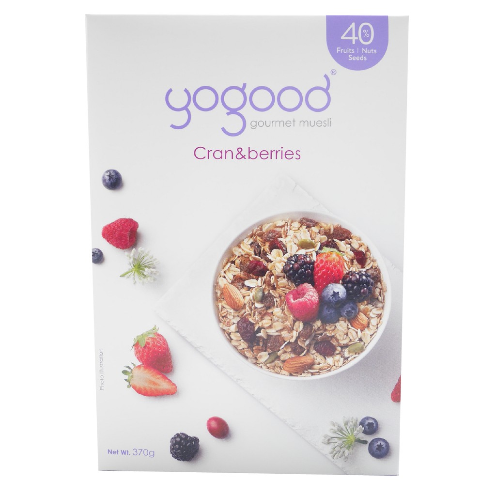 Yogood Gourmet Muesli Cran&Berries (370g)[Expired Jan 2022] Shopee