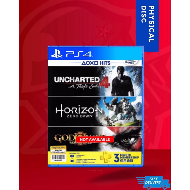 (USED) PS4 Uncharted 4 + Horizon Zero Dawn | Bundle Pack R3 (ENG/CHN ...