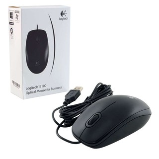 Ready Stock Logitech B100 Optical USB Mouse (910-001439) - Black