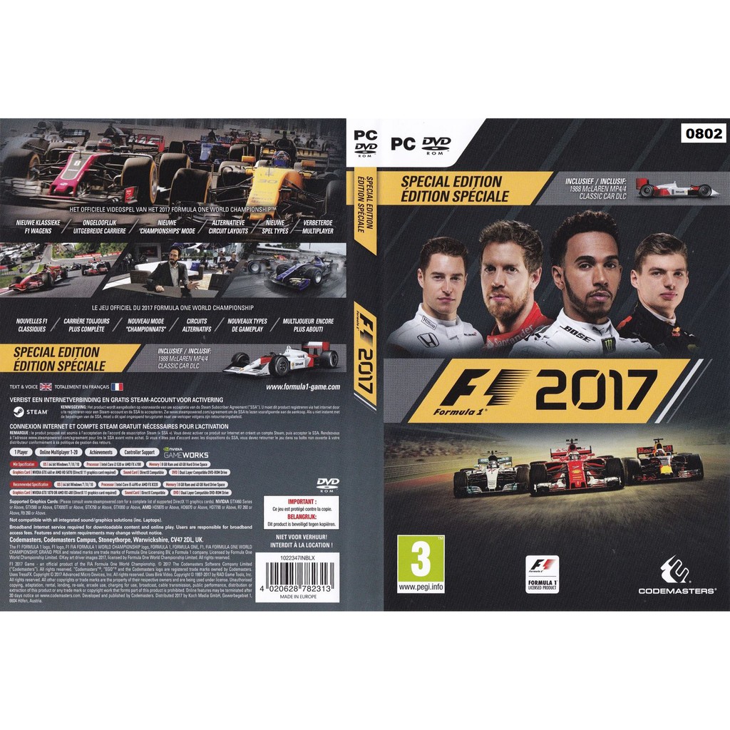 Pc Dvd F1 17 Shopee Malaysia