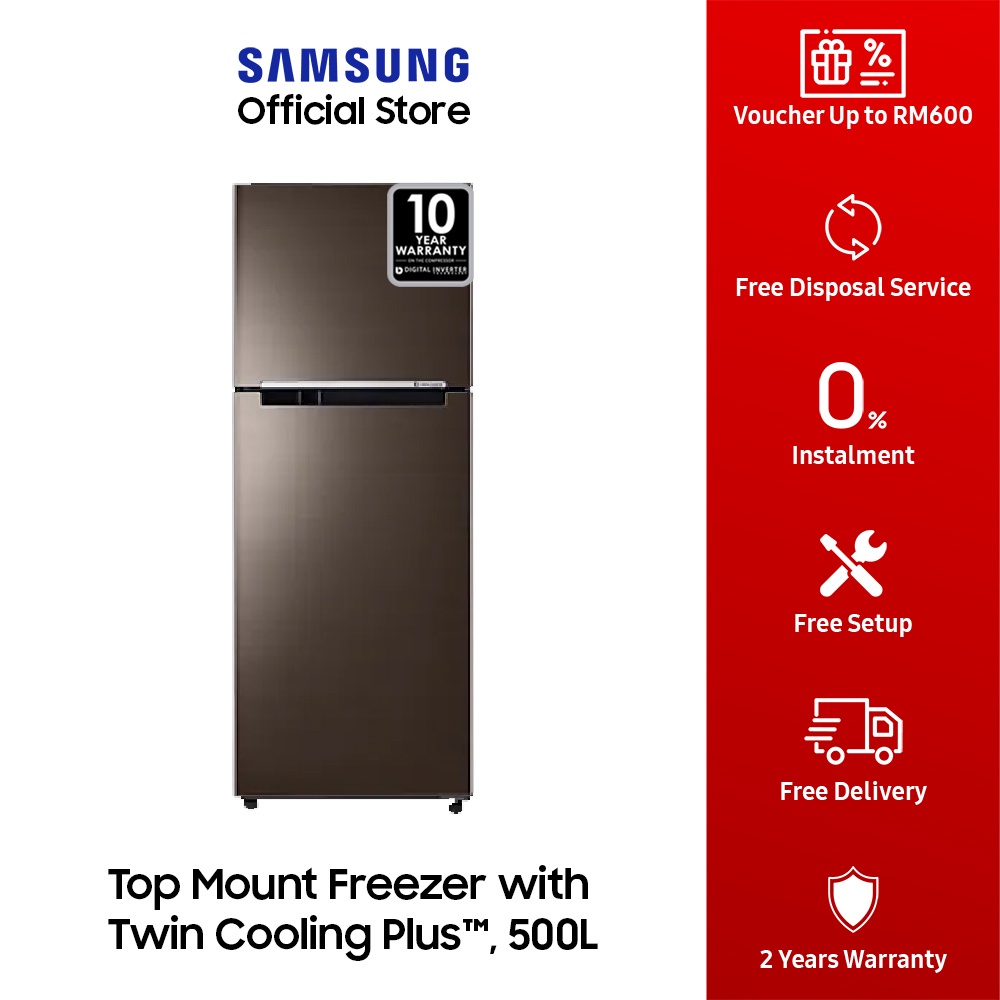 Samsung 500l Rt38k5062dx Refrigerator Digital Inverter Fridge With Twin Cooling Plus Shopee Malaysia