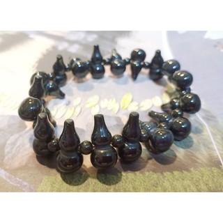 Natural Crystal Bracelet Onyx  Hulu Bottle Gourd Shape 