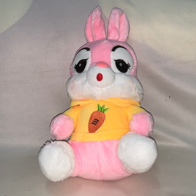 pink bunny plushie