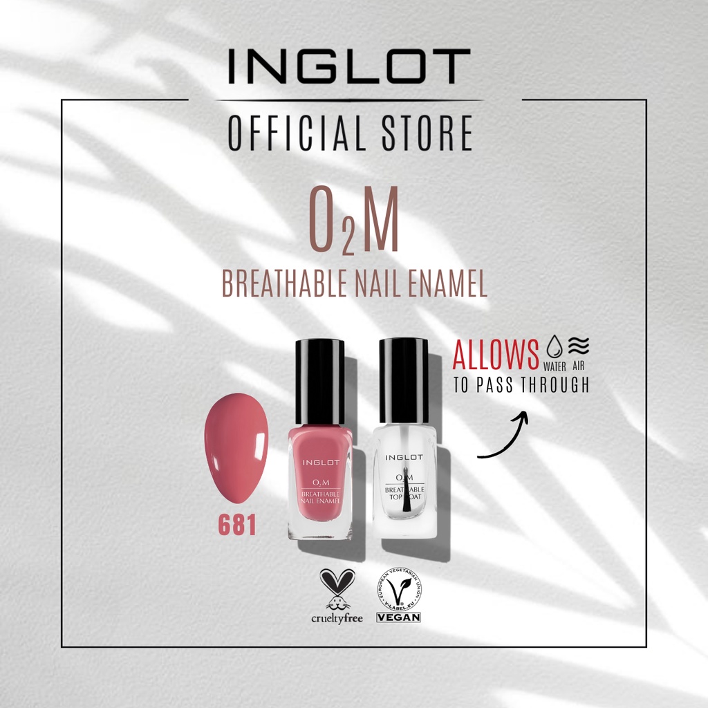 INGLOT O2M BREATHABLE NAIL POLISH SET WITH TOP COAT (VEGAN, PERWARNA KUKU,  PENGILAT KUKU) | Shopee Malaysia