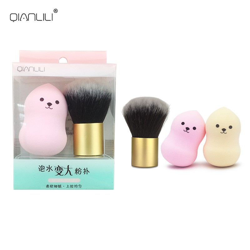 puff brush makeup